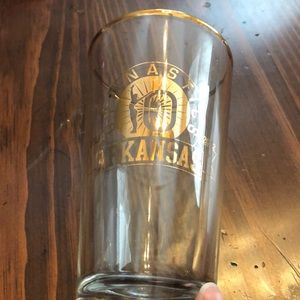 Vintage university of Arkansas Gymnastics glass